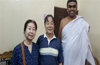 Japanese Research Scholar meets Kateel Temple leaders